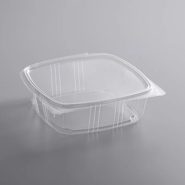 Deli Container Hinged With Flat Lid 48oz Clear - 200ea Case