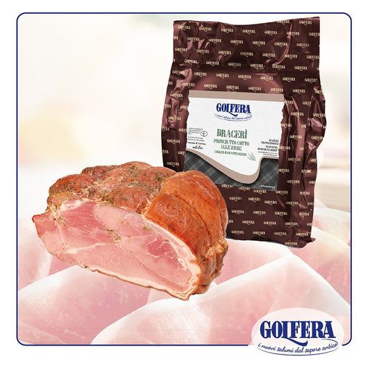 Braceri Prosciutto Cotto (Cooked Ham with Herbs) - Golfera 7lb Piece