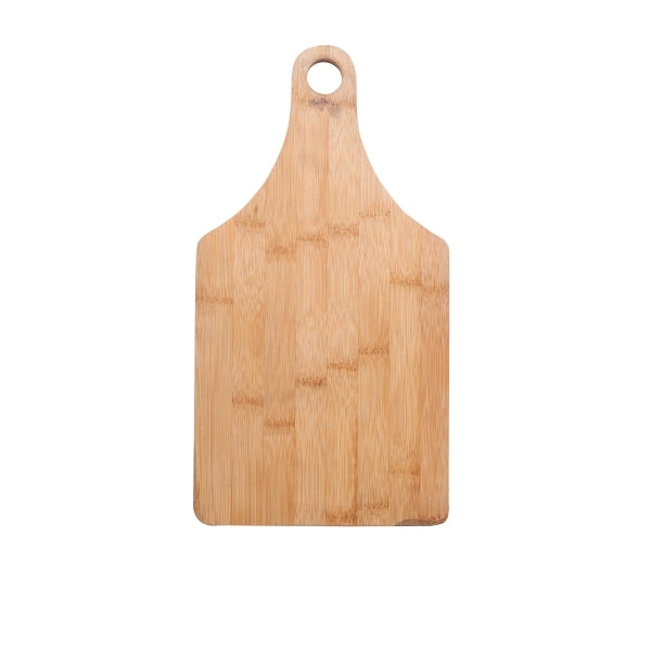 Short Bamboo Cheese Board with Handle, Branded