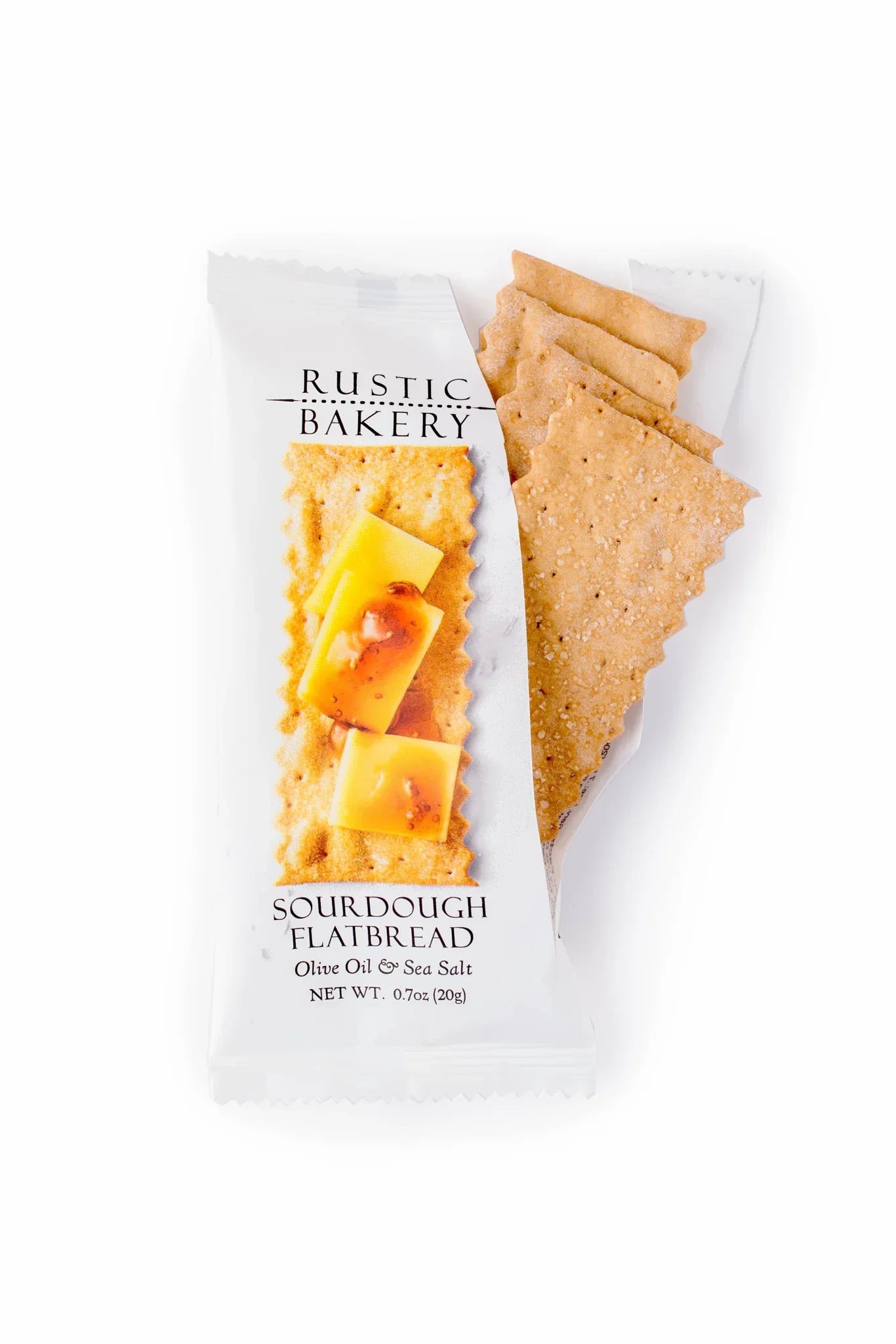 Rustic Bakery Flatbread Olive Oil and Sel Gris (0.7oz Single Pack) - 150ea Case