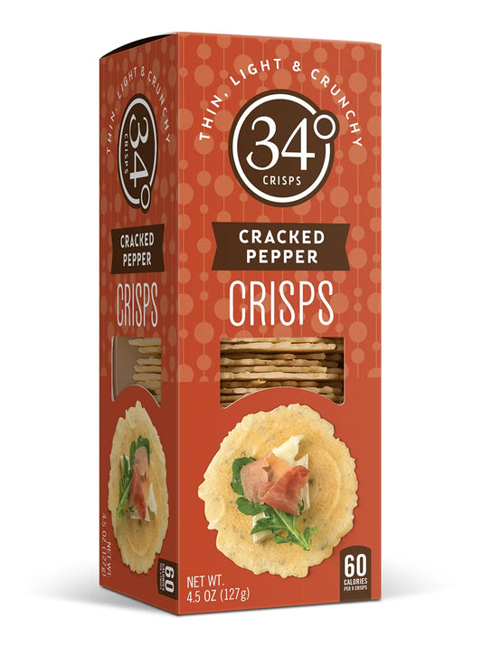 34 Degrees - Cracked Pepper Crisps (127g)