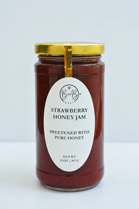 BeeBee Sweets Strawberry Honey Jam (14oz/397g)