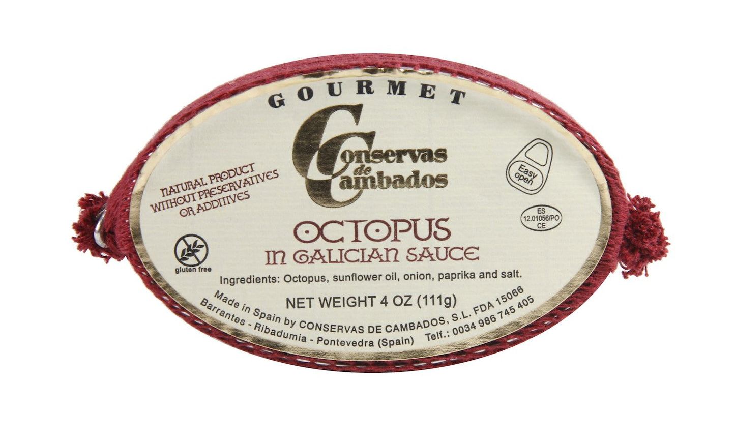 Conservas de Cambados Octopus in Galacian  Sauce (111g) - 10ea Case
