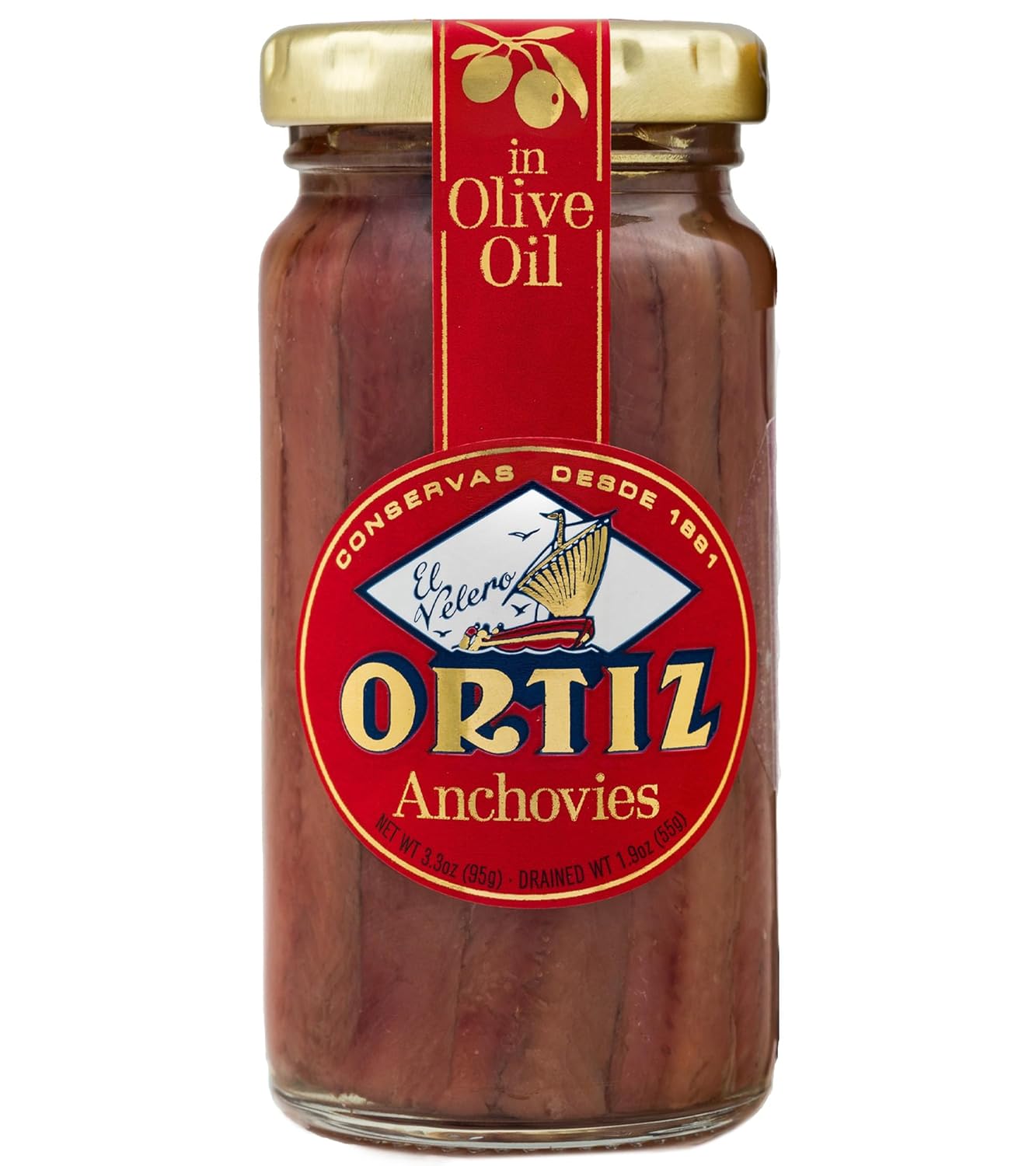 Ortiz Anchovy Fillet Jars (95g)