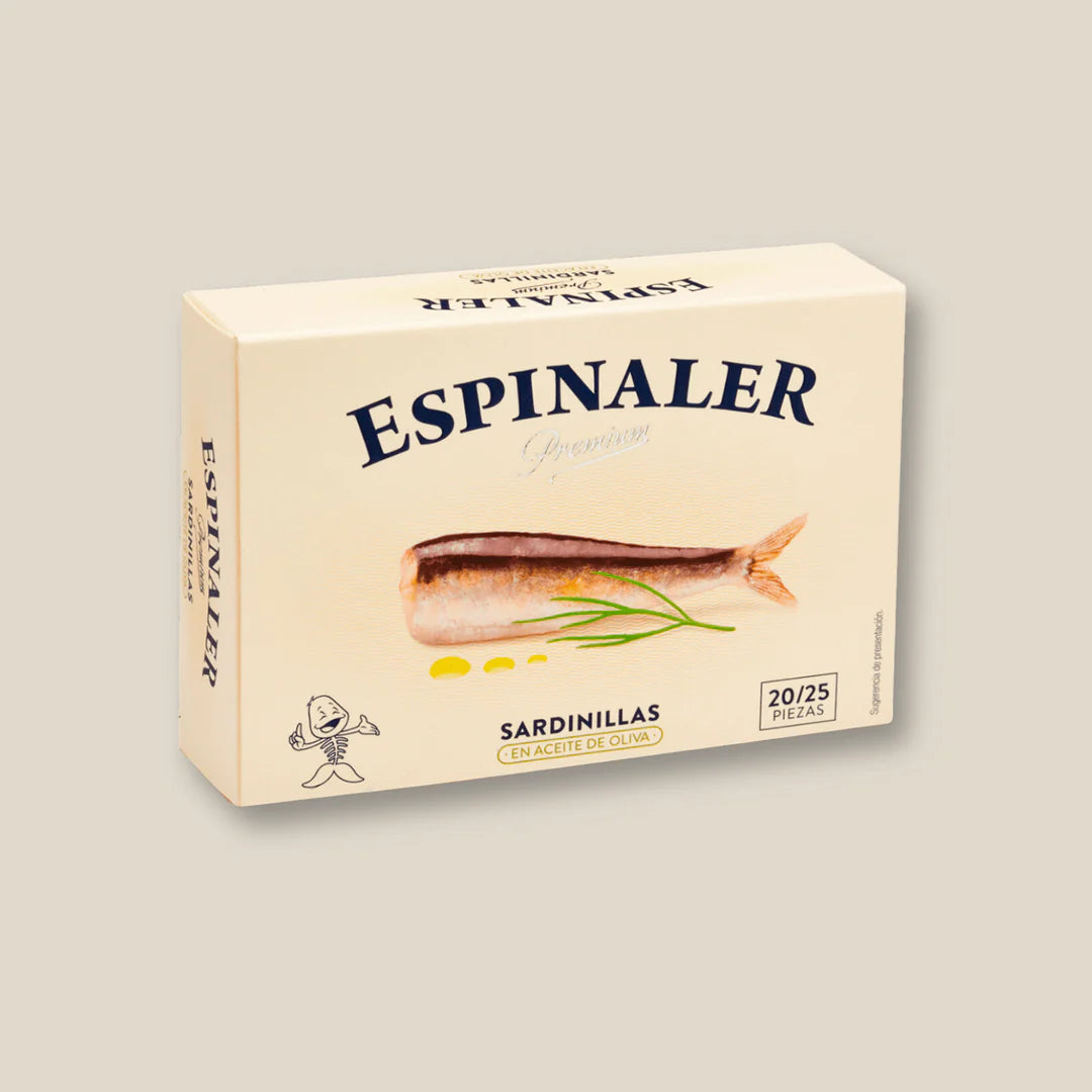 Espinaler Baby Sardines in Olive Oil 20/25 Premium Line (125g)