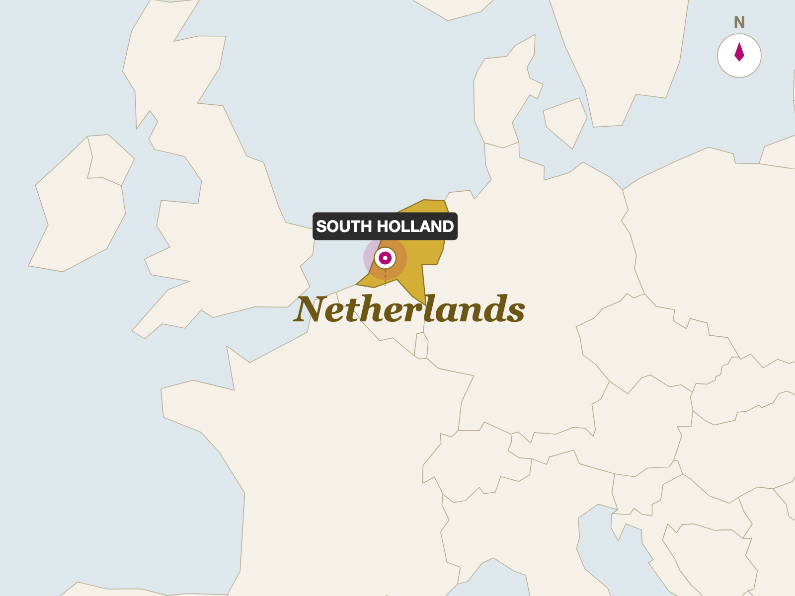5 Year Aged Gouda - Pittig origin map