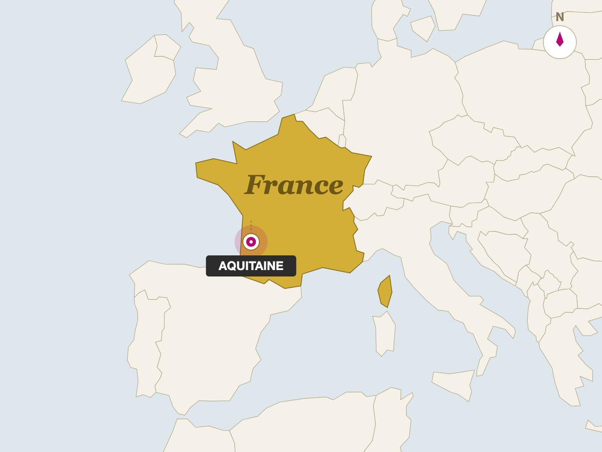 Saint Albray origin map