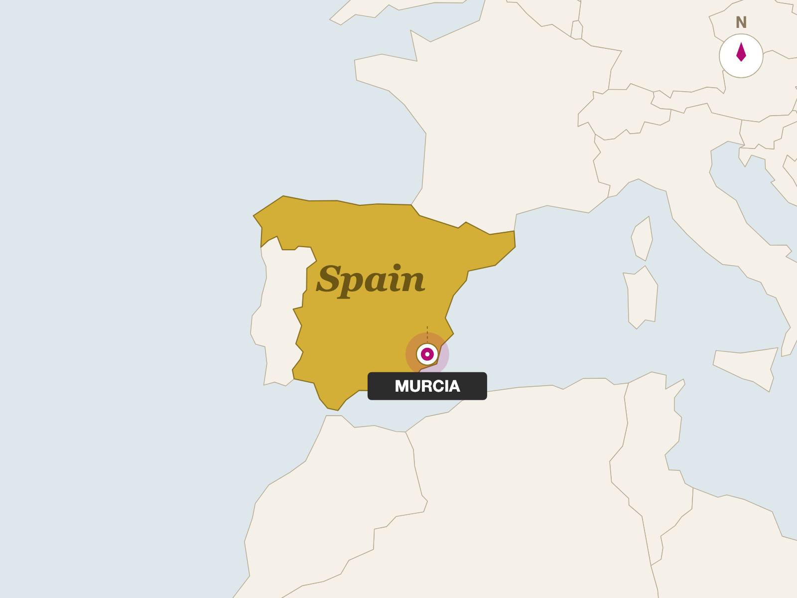Drunken Goat / Cabra Al Vino origin map