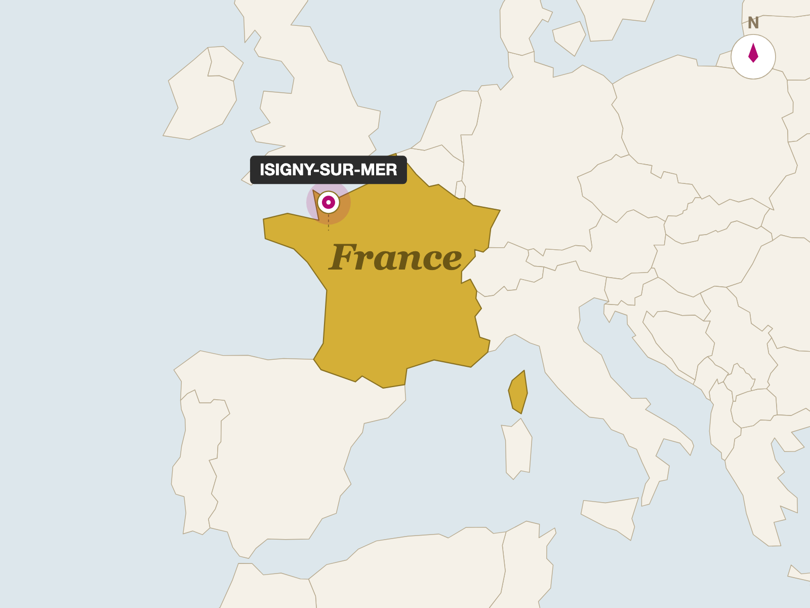 Mimolette 12 Month origin map