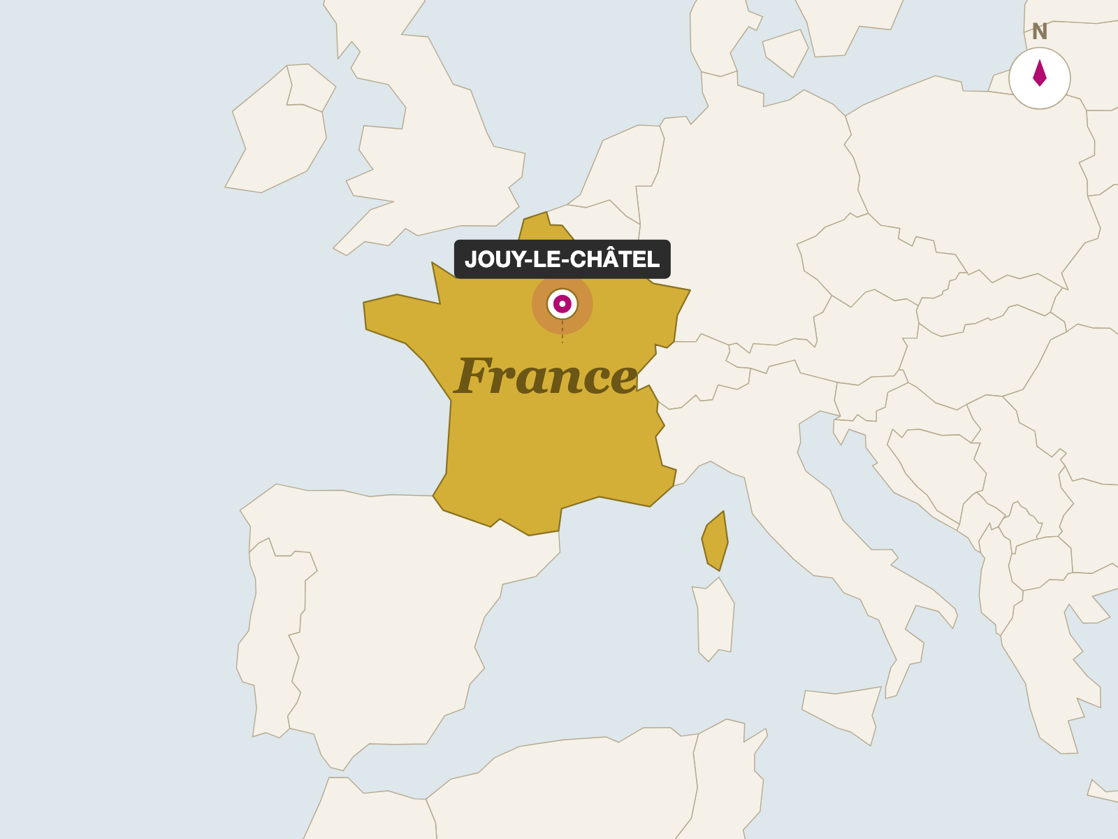 Brie Donge Triple Cream origin map