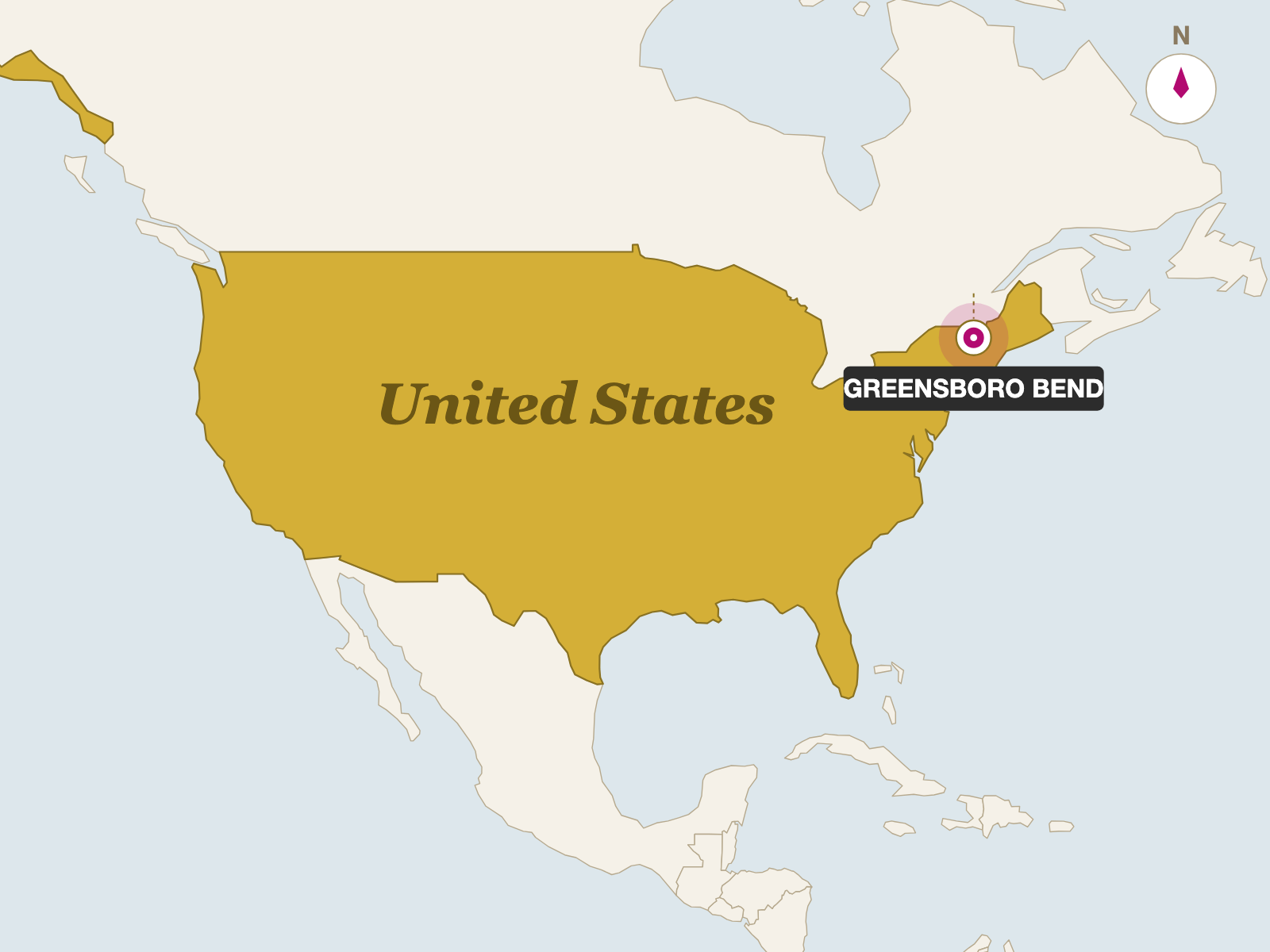 Cabot Clothbound Cheddar origin map