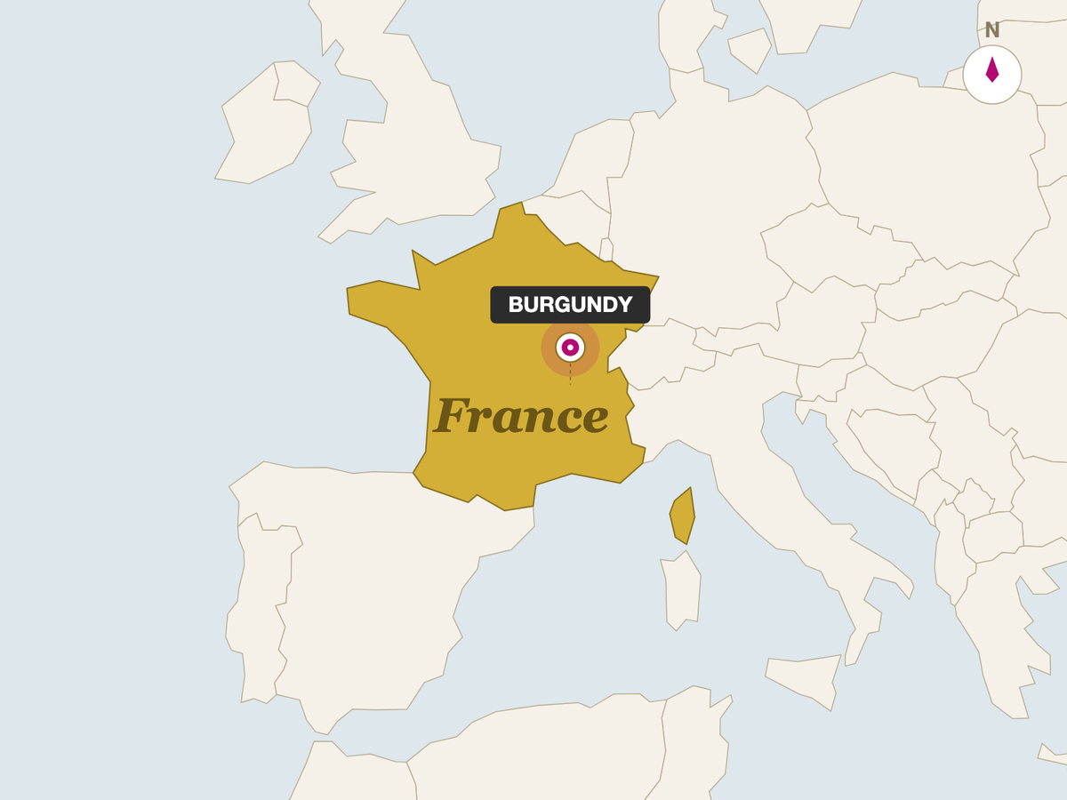 Delice De Bourgogne origin map