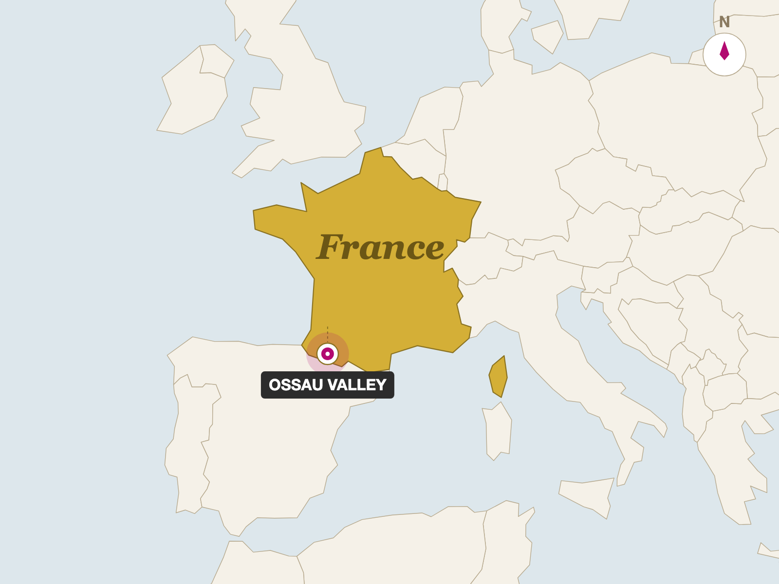 Pardou Arriou Brebis Sheep origin map