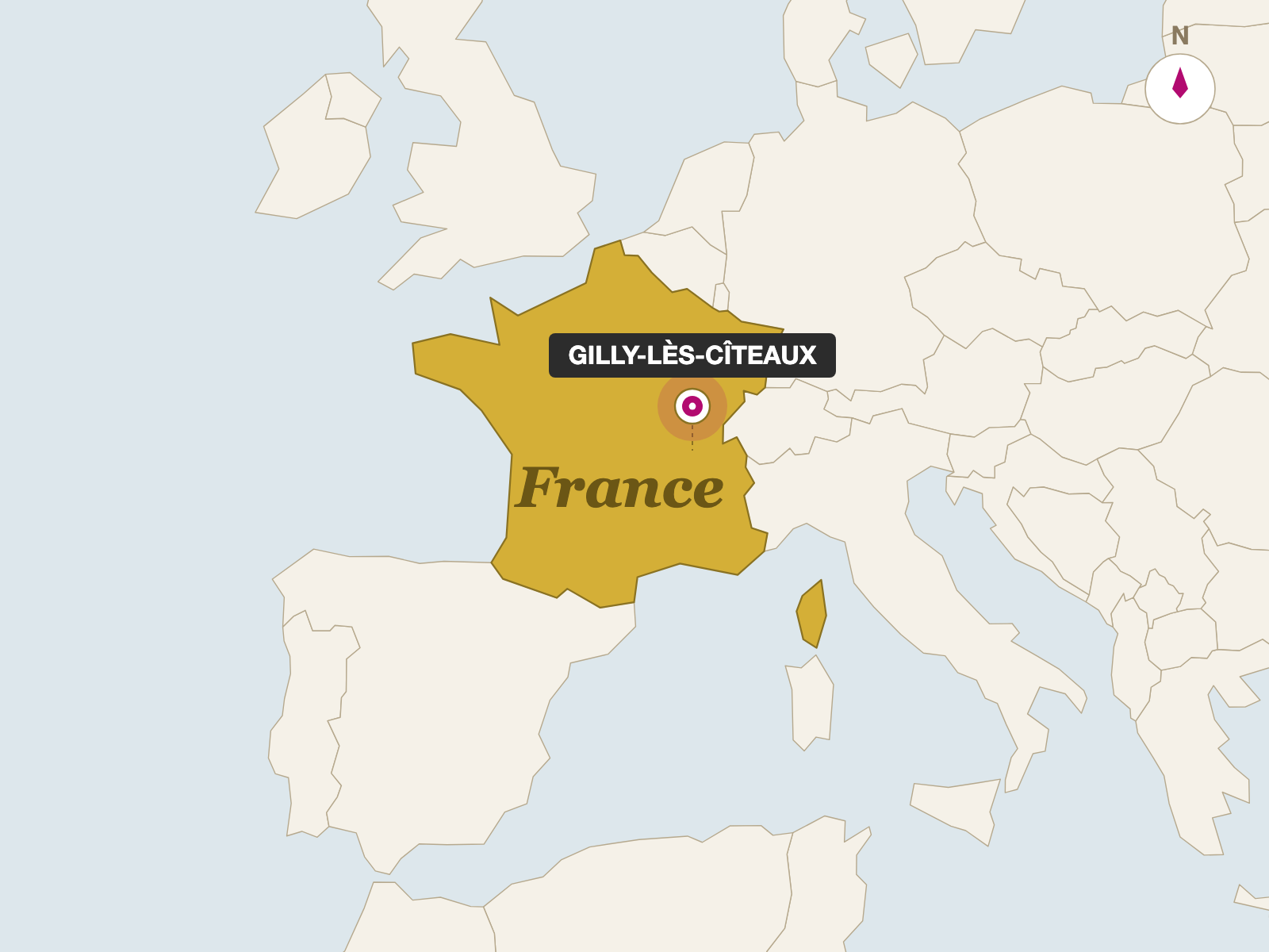 Brillat Savarin origin map