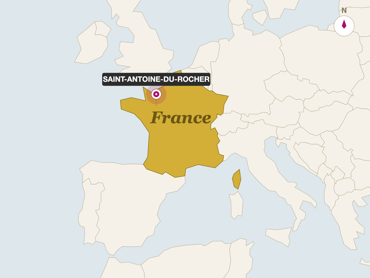 Rodolphe Le Meunier Camembert (250g) origin map