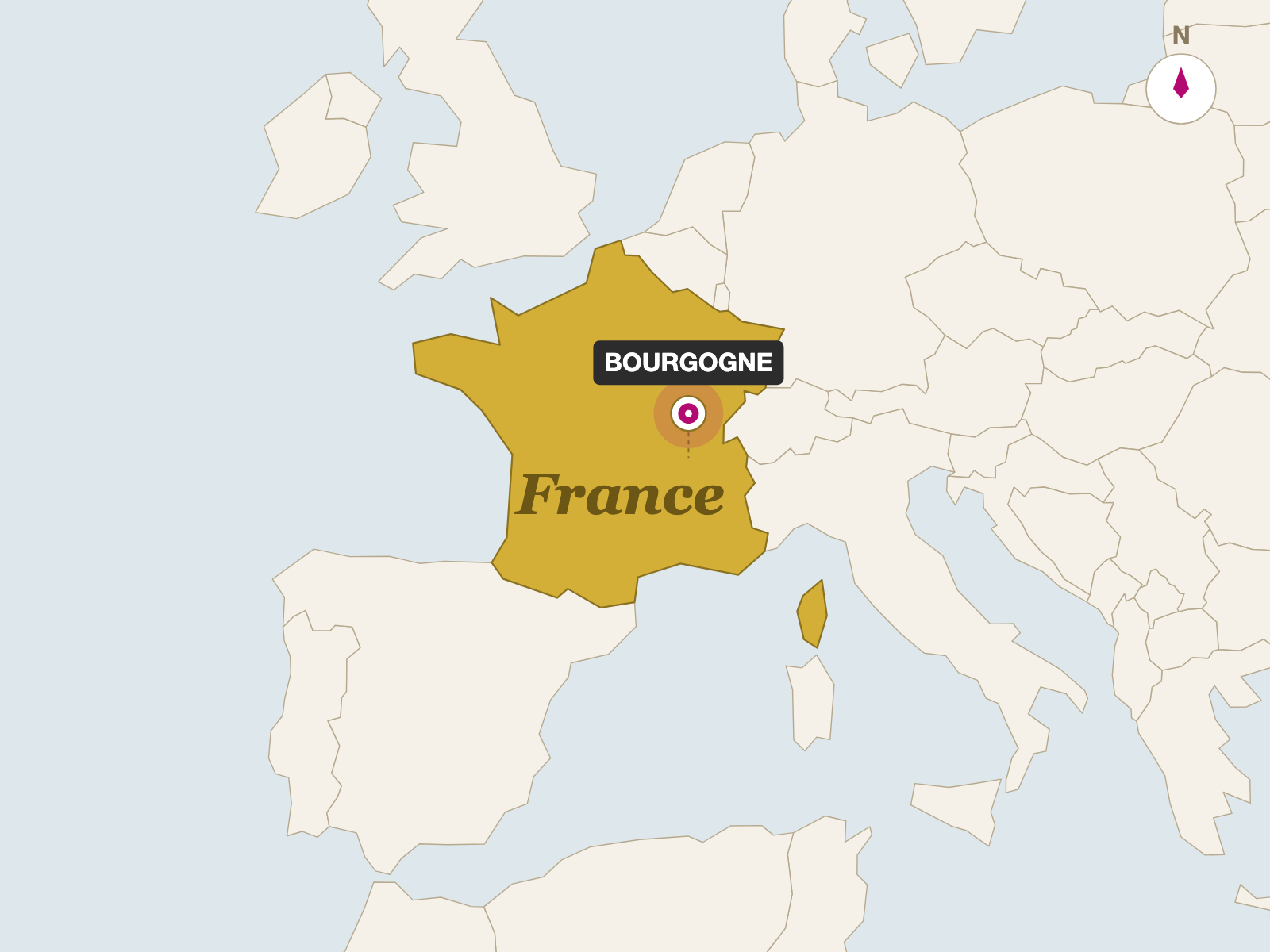 Camembert Val De Saone (250g) origin map