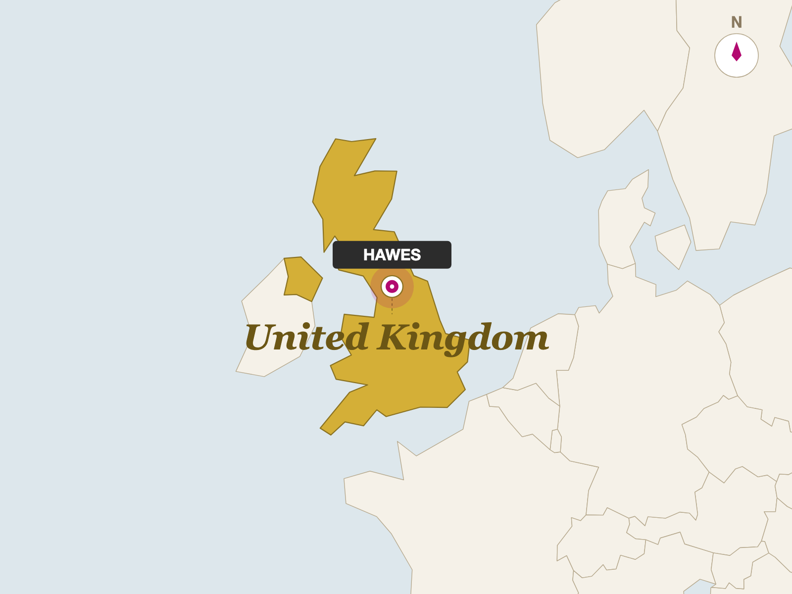 Neil's Yard Dairy Yoredale Wensleydale origin map