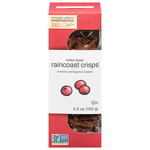 Raincoast Cranberry Hazelnut Crisps (5.3oz) - 12ea Case