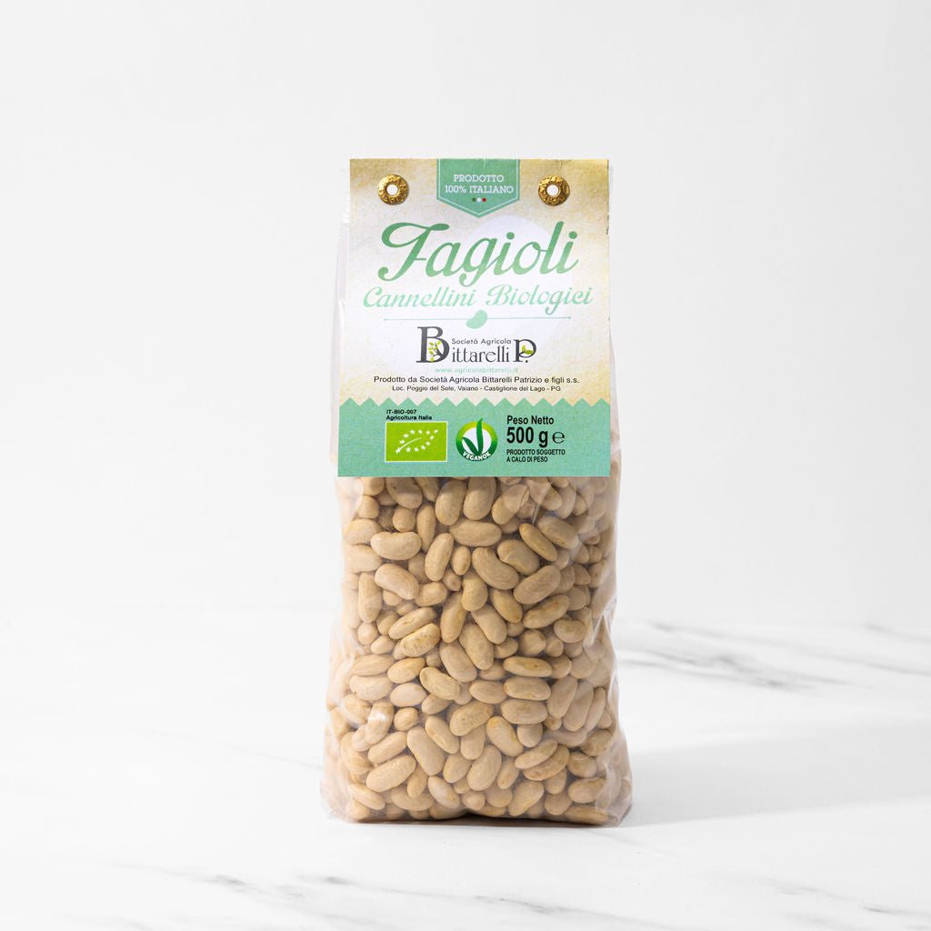 Bittarelli Fagioli Cannellini Bio (500g) - 12ea Case