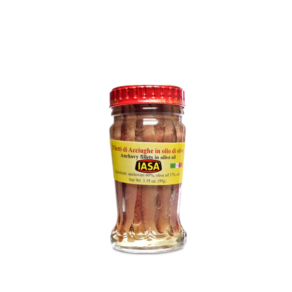 Iasa Anchovy Fillets in Olive Oil (95g) - 12ea Case