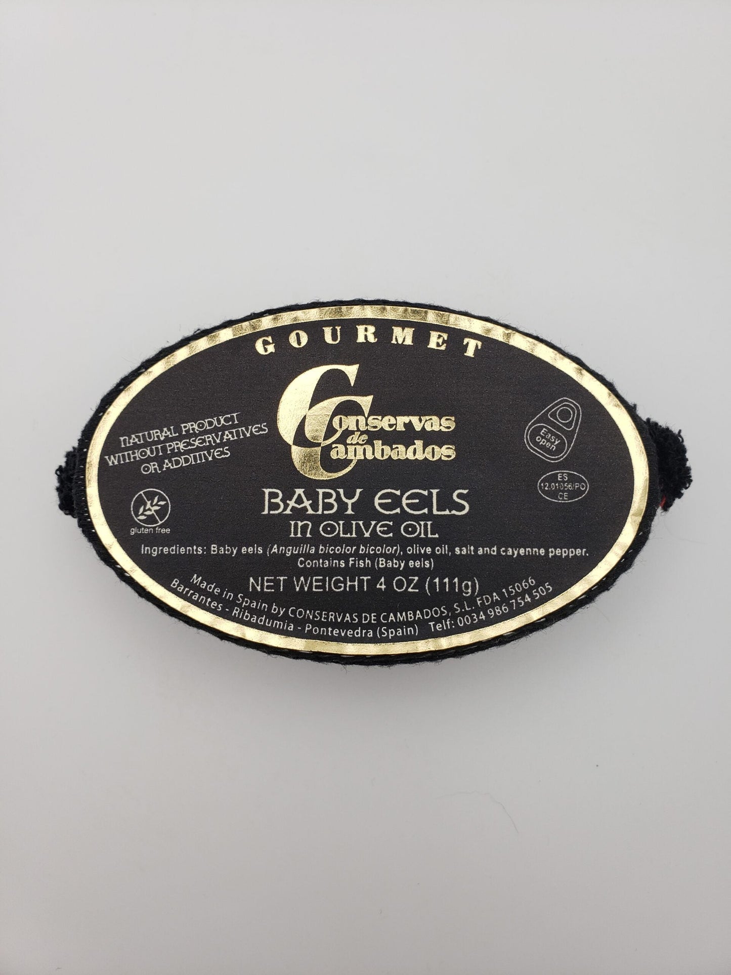 Conservas de Cambados Baby Eels in Olive Oil (111g) - 10ea Case