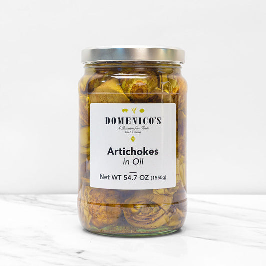 Domenico's Roman Cafona Artichokes in Oil - 1550g (54.07oz) - 4ea Case