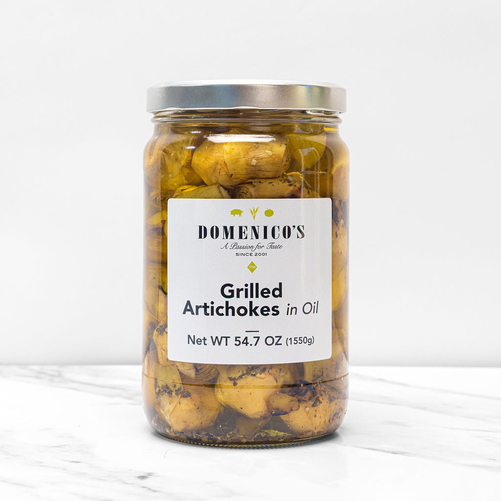 Domenico's Grilled Artichokes in Oil - 1550g (54.7oz) - Case
