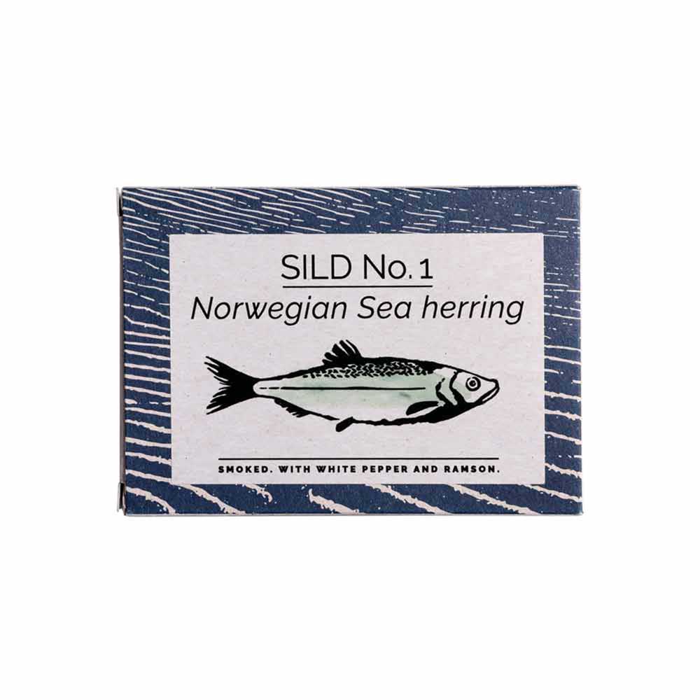 Fangst SILD No.1 Norwegian Sea Herring Smoked with White Pepper & Ramson (100g) - 10ea Case
