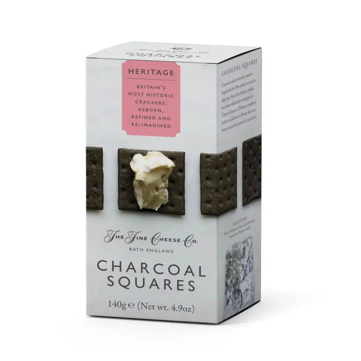 The Fine Cheese Company Black Squares crackers (4.9oz) - 6ea Case