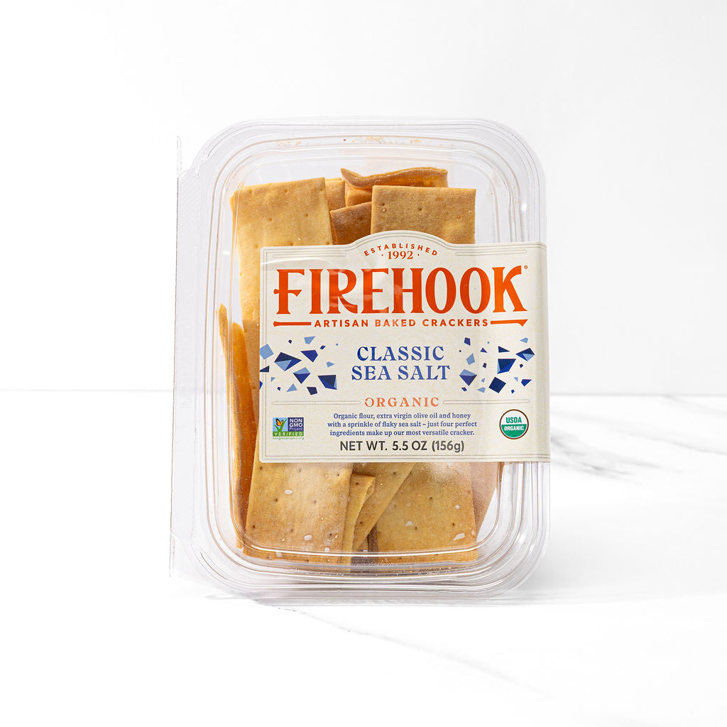 Firehook Sea Salt Crackers (5.5oz) - 12ea Case