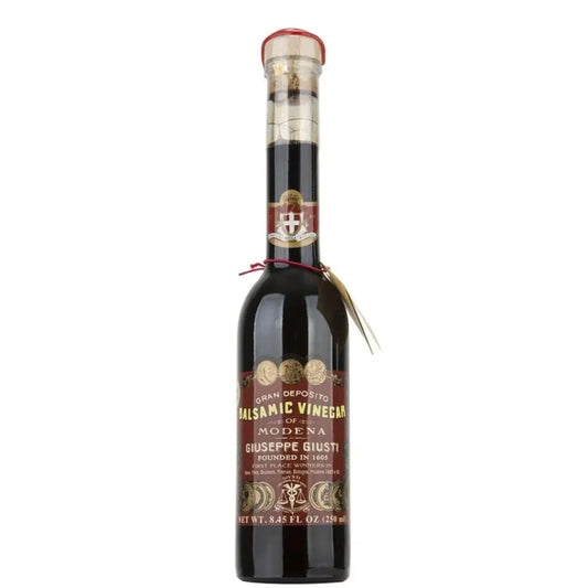 Giuseppe Giusti 3 Gold Medal Balsamic Vinegar Riccardo red label (250ml) - 6ea Case