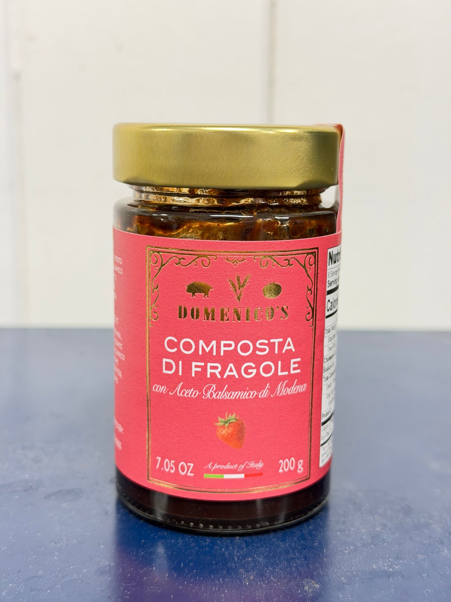 Domenico's Strawberry Compote with White Balsamic Vinegar (200g)