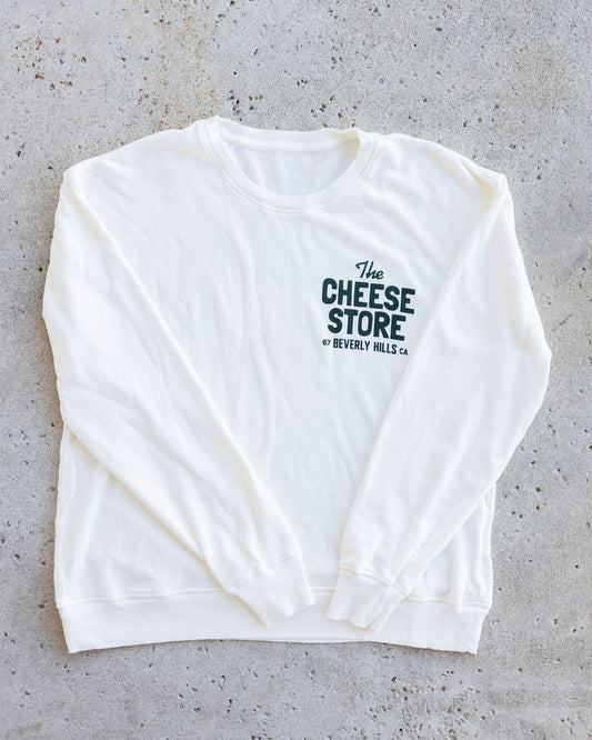 Vintage Off White Lightweight Crewneck Sweatshirt