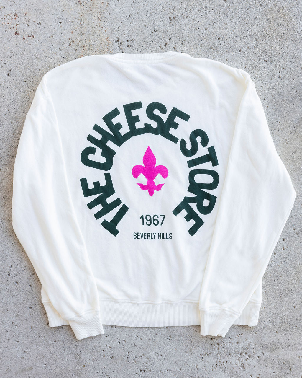 Vintage Off White Lightweight Crewneck Sweatshirt