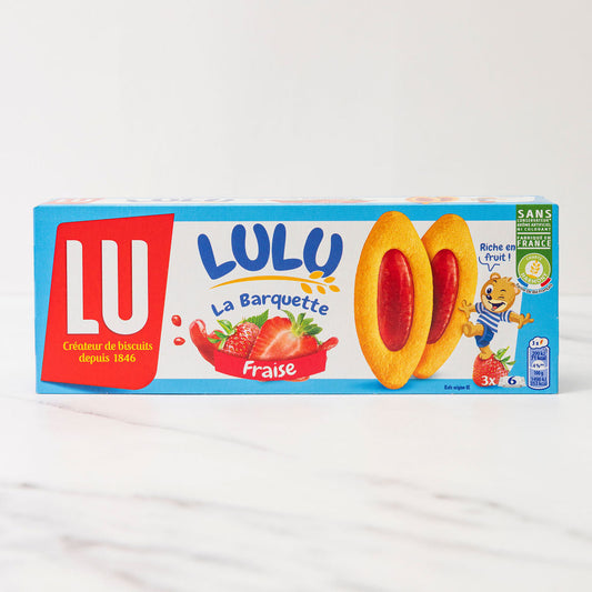Lu - Lulu Barquette Strawberry Cookies (120g) - 20ea Case