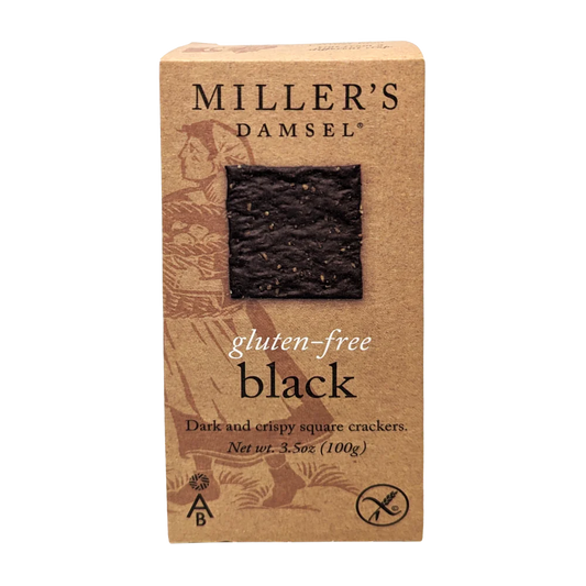 The Fine Cheese Company Gluten Free Black Crackers (3.5oz) - 6ea Case
