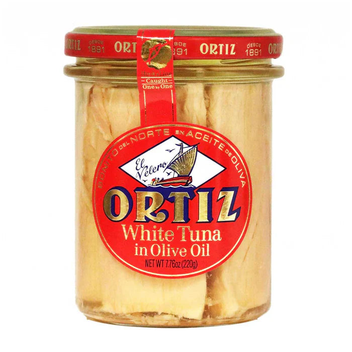 Ortiz White Tuna Jars (220g) - 12ea Case