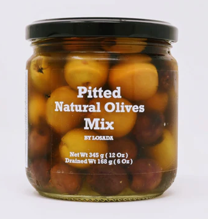 Losada Pitted Natural Olives Mix (12oz) - 8ea Case