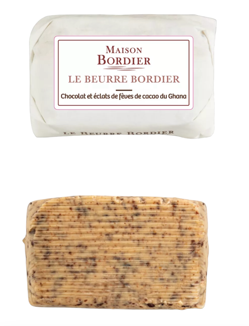 Bordier Chocolot et Eclots de Feves de Cocoa du Ghana (Chocolate & Cacao) Butter (125g)