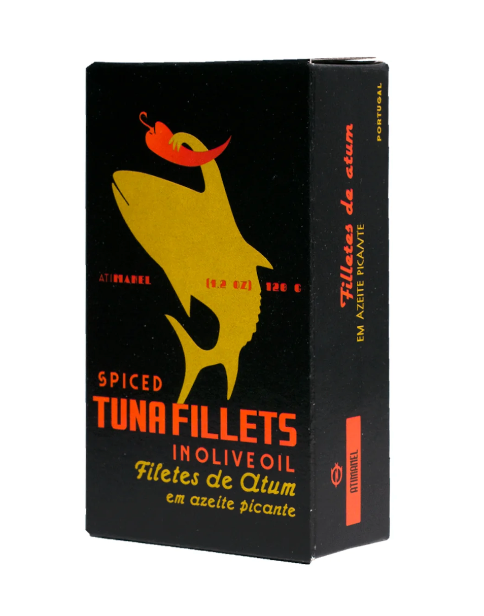 Ati Manel Spiced Tuna Fillets in Olive Oil (120g) - 8ea Case