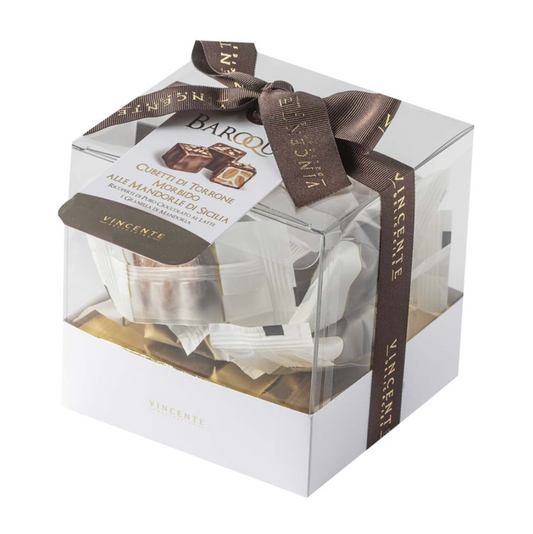 Almond nougat covered in milk chocolate with almond granules (200g)
