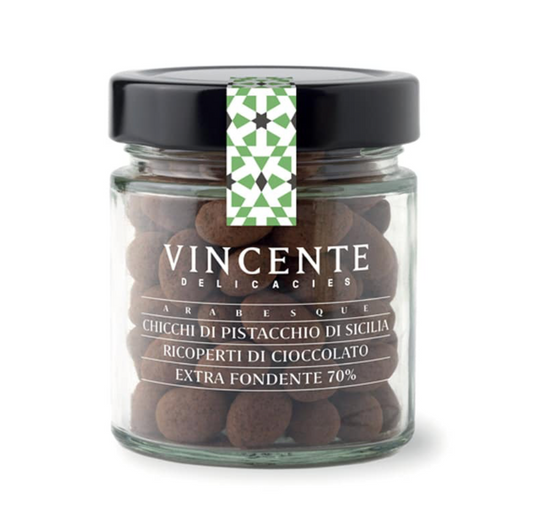 Vincente DelicaciesPistachio Beans Covered with Dark Chocolate (130g) - 6ea Case
