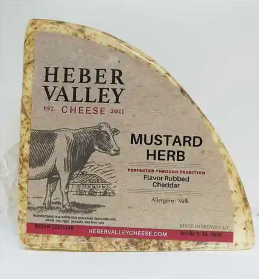 Heber Valley Mustard Herb Cheddar (lbs)