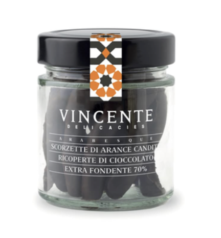 Vincente Delicacies Orange Peels Covered with Dark Chocolate (100g)