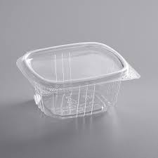 6oz Deli Cont Plastic Hinged - 400ea Case