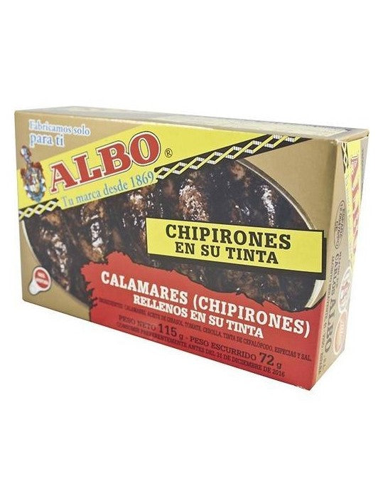 Albo Stuffed Squids In Their Own Ink (115g) - 24ea Case