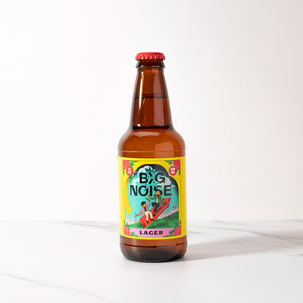 Bottle of Big Nose Lager Beer