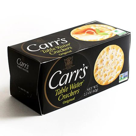 Carr's Table water Crackers Original Mini (2.2oz) - 24ea Case