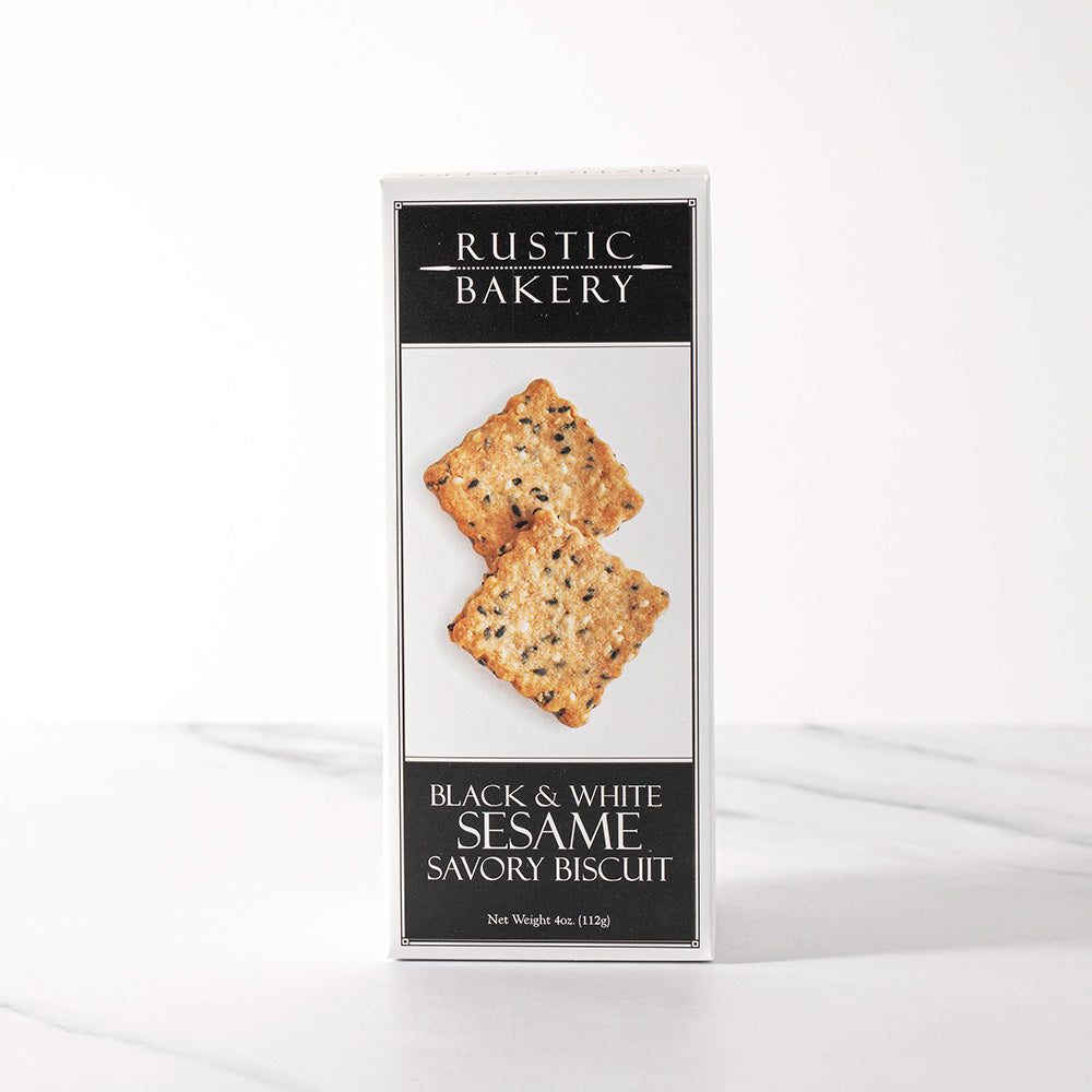 Rustic Bakery Black and White Sesame Savory Biscuits