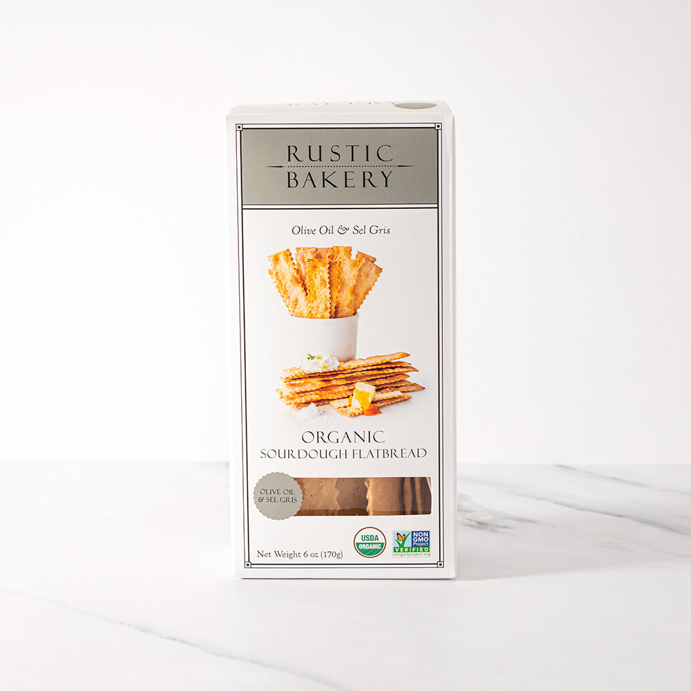 Rustic Bakery Olive Oil and Sel Gris Sourdough Flatbread (6oz) - 12ea Case